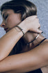 BOWIE Thin Silver Choker with Chain Closure